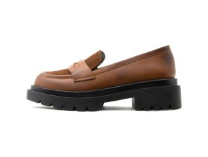 Μοκασσίνια I Athens LEATHER CHUNKY LOAFERS WOMEN