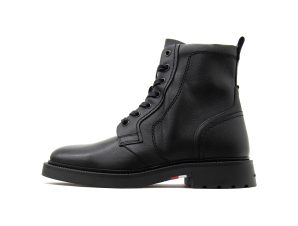 Μπότες Tommy Hilfiger LIGHTWEIGHT LEATHER LACE UP BIKER BOOTS MEN