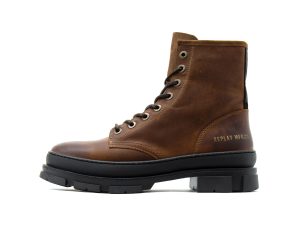 Μπότες Replay GMC99.000.C0008L VEGA LACE UP LEATHER BIKER BOOTS MEN