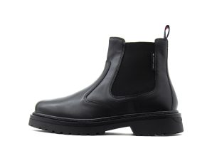 Μπότες Tommy Hilfiger TOMMY JEANS LEATHER CLEAT SIGNATURE CHELSEA BOOTS MEN