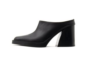 Mules I Athens LEATHER HIGH HEEL MULES WOMEN